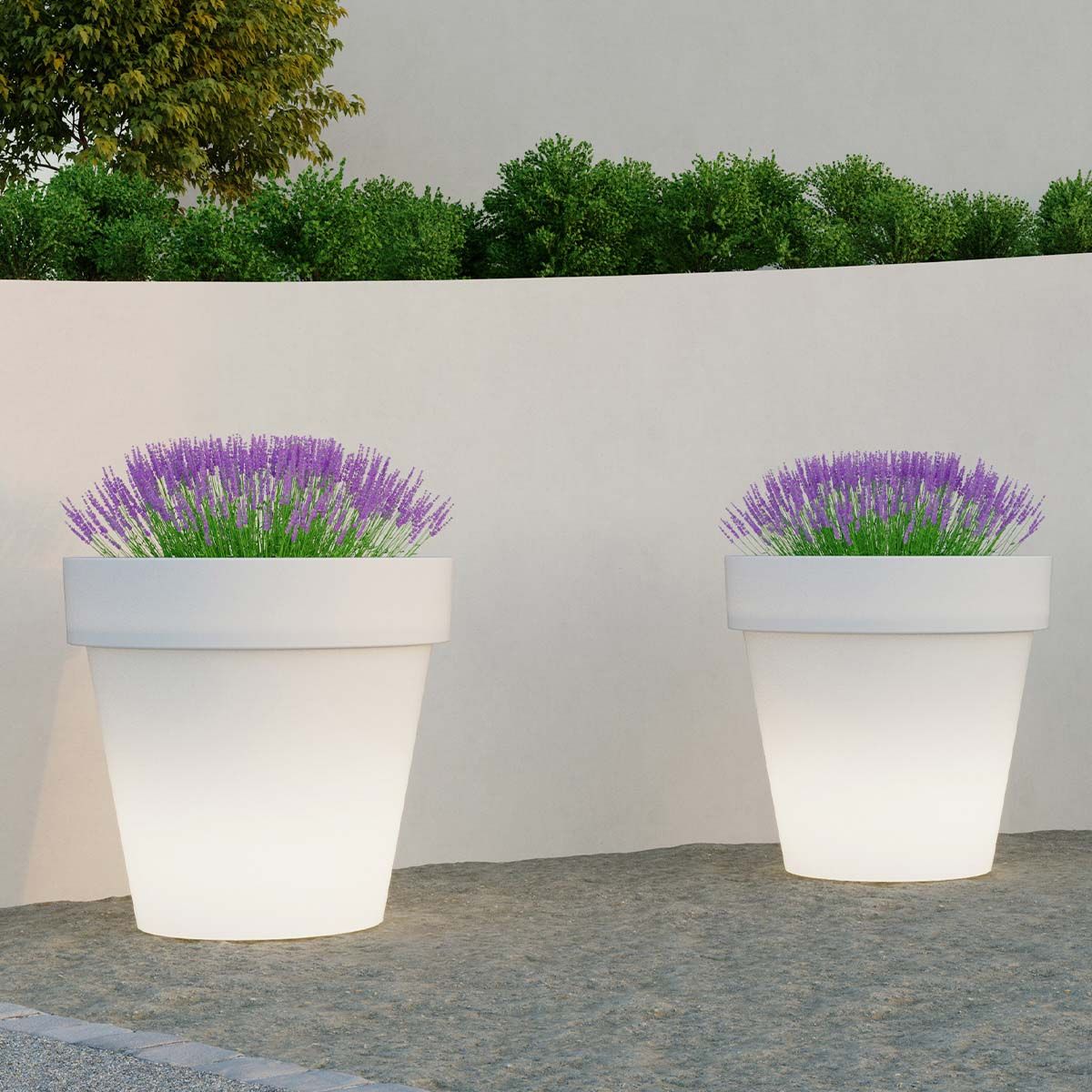 Doniczka solarna CAMELIA LED JDNMGN160XXSSNW