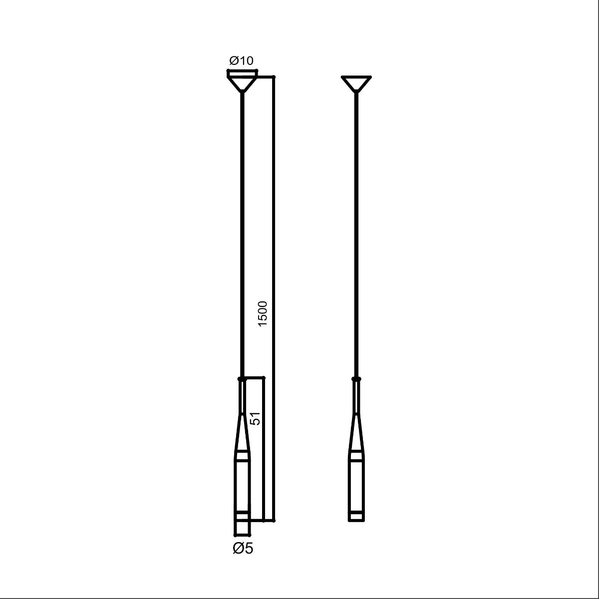 Lampa wisząca CONTE MD1998-1BL