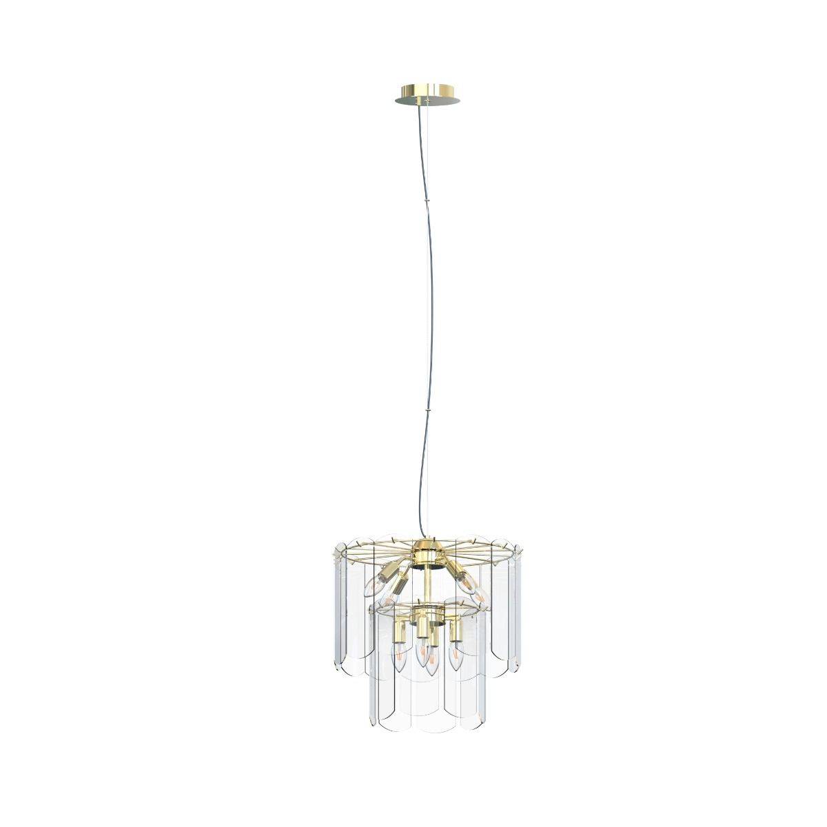 MD3523-8M-EGN NIRA LAMPA WISZĄCA ZŁOTA/GOLD