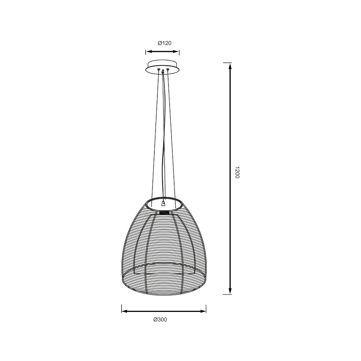 Lampa wisząca PICO MD9023-1L srebrna