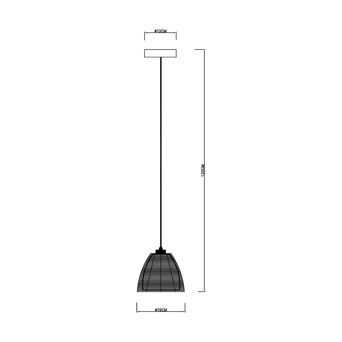 Lampa wisząca PICO MD9023-1S czarna