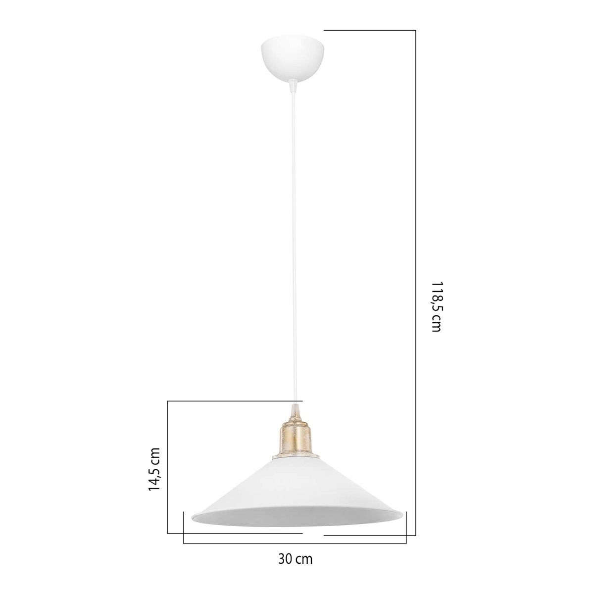 MDL.4157 MAYA LAMPA WISZĄCA BIAŁA/WHITE