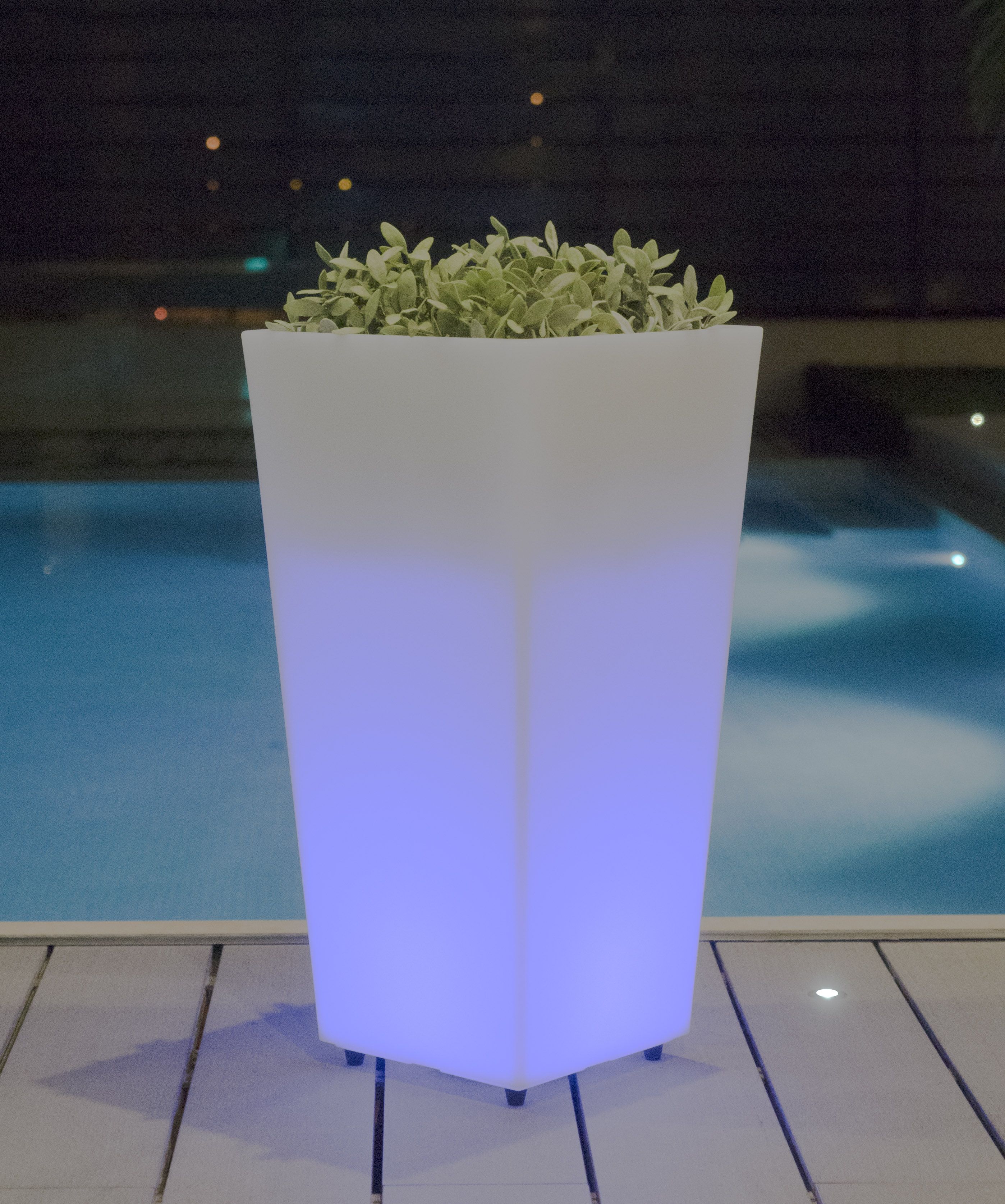 Doniczka solarna MELISA 40 LED RGB 3345