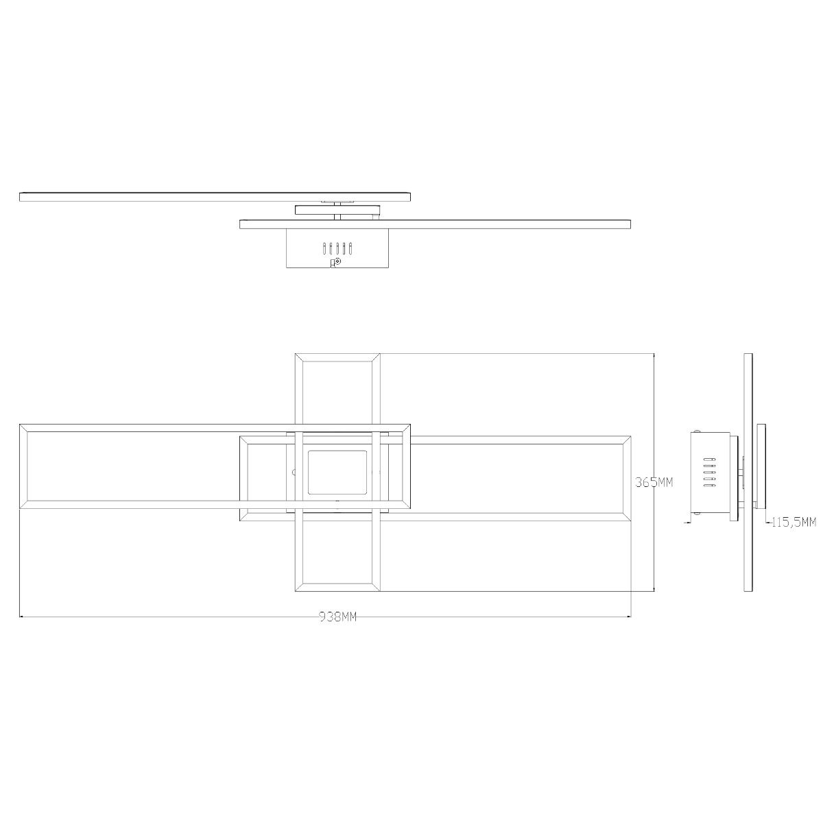 Lampa sufitowa LUMENZ MS243-BK