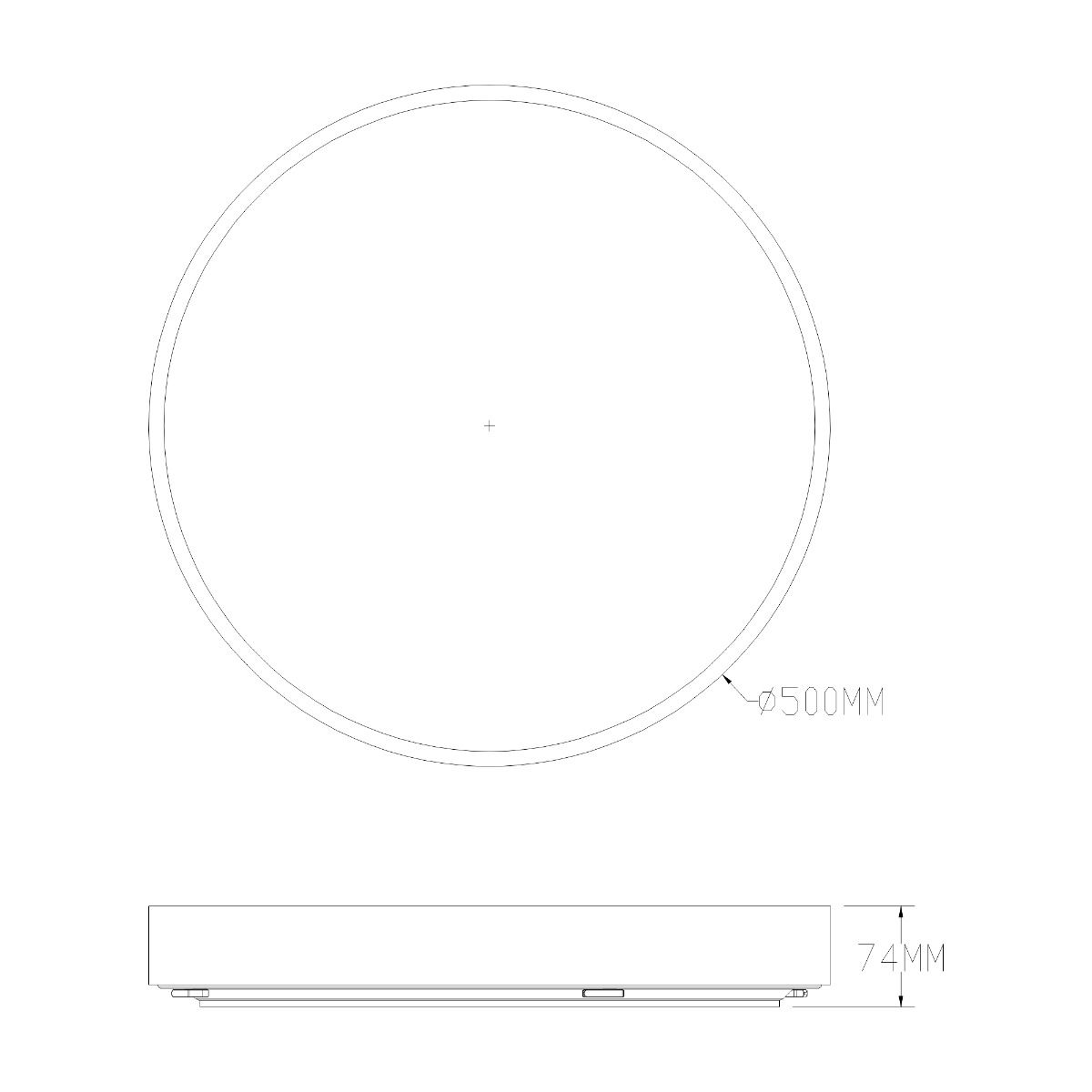 Lampa sufitowa NADI MS724-R500-GD