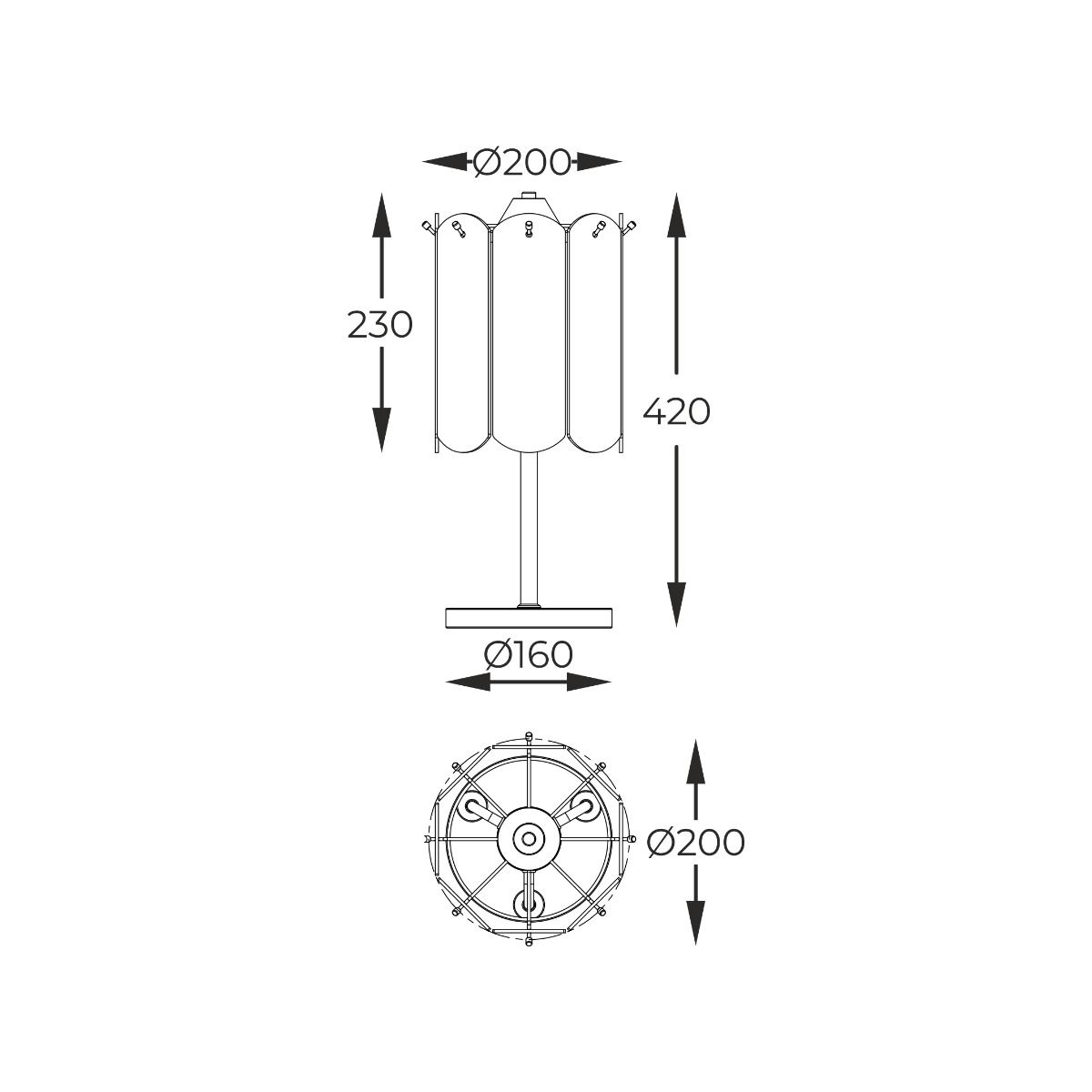 MT3523-3S-EGN NIRA LAMPA STOŁOWA ZŁOTA/GOLD