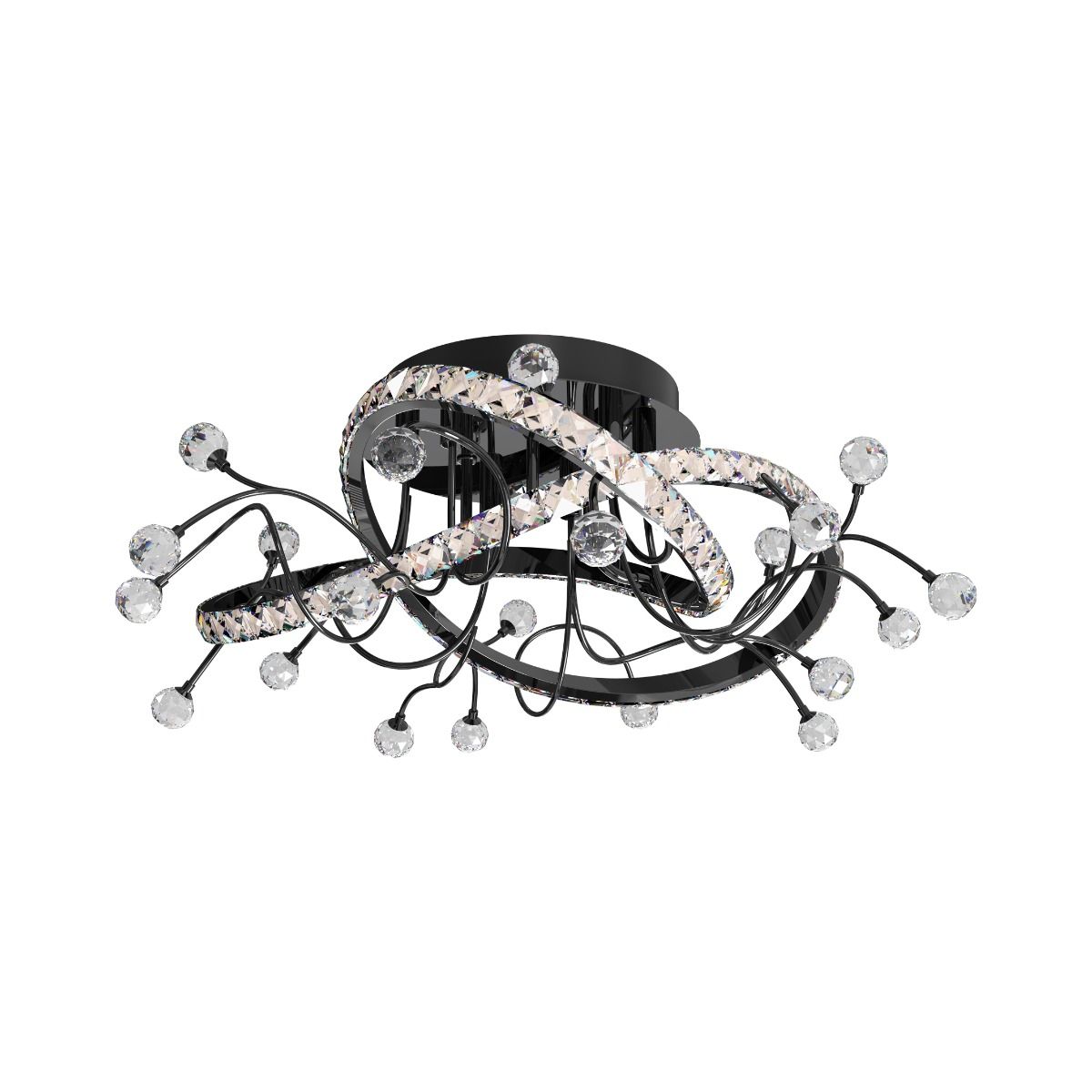 MX3481-1S-3BCT MAIA LAMPA SUFITOWA CZARNA/BLACK