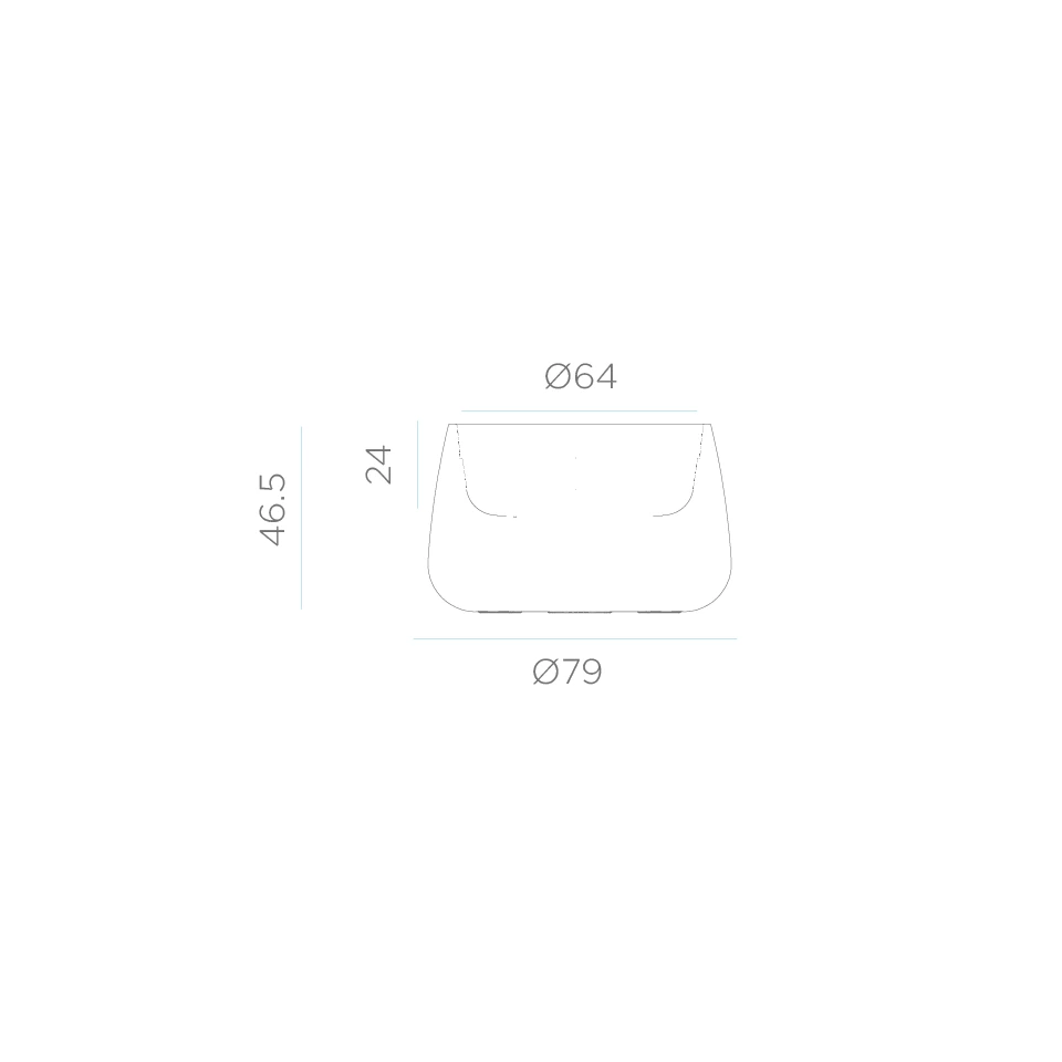 Doniczka CAMELIA LED LUMCA080OFNW