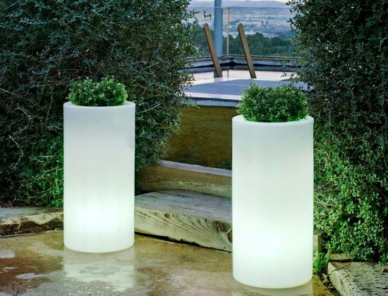 Doniczka solarna MELISA RGB LED LUMPM070SSNW