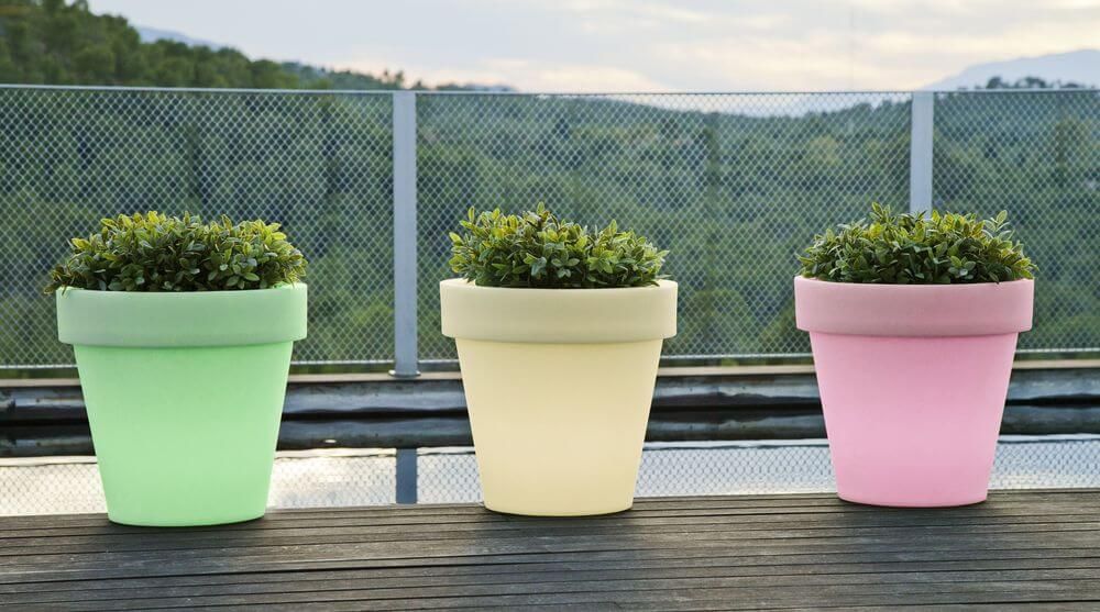 Doniczka solarna LED JDNMGN120XXSSNW