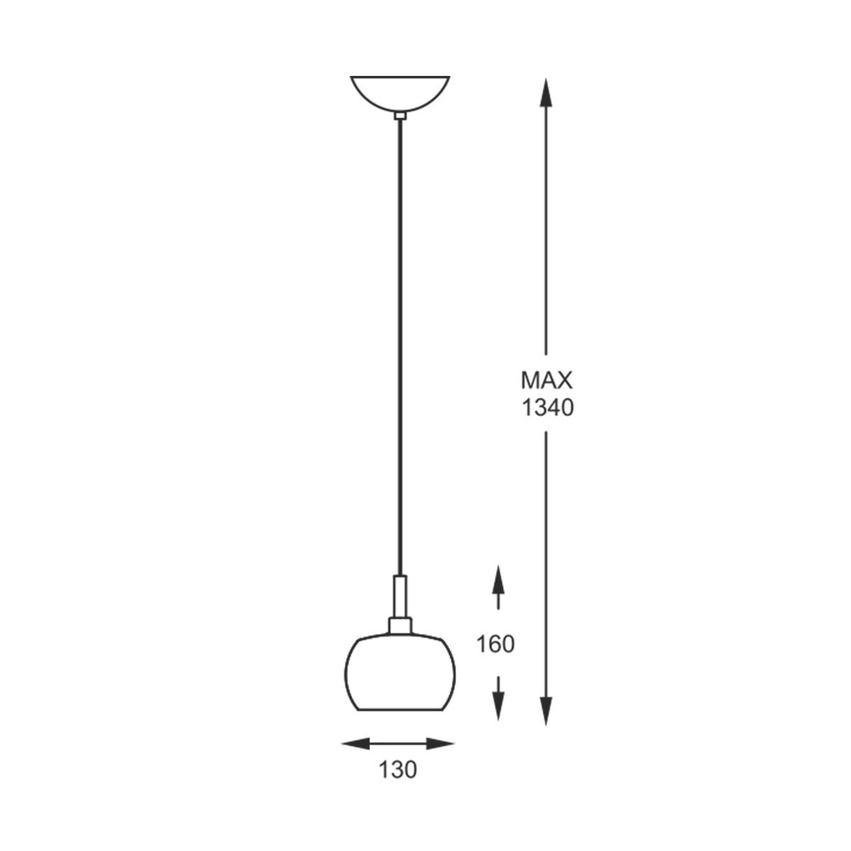 Lampa wisząca CRYSTAL P0076-01A-F4FZ