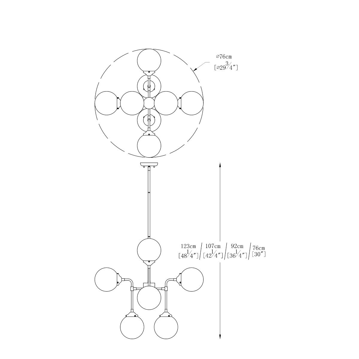 Lampa wisząca RIANO P0454-08D-SDAA