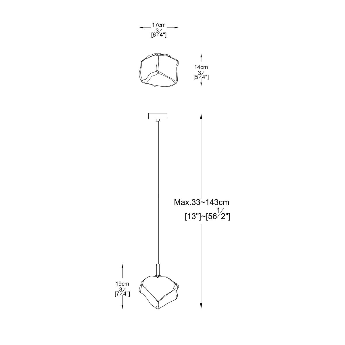 Lampa wisząca ROCK P0488-01F-U8AC