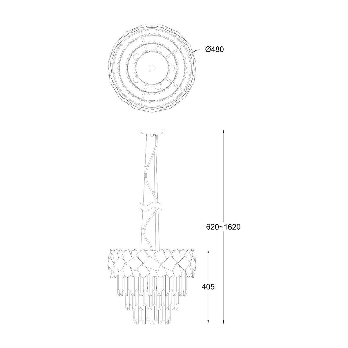 Lampa wisząca QUASAR P0506-06A-F4AC