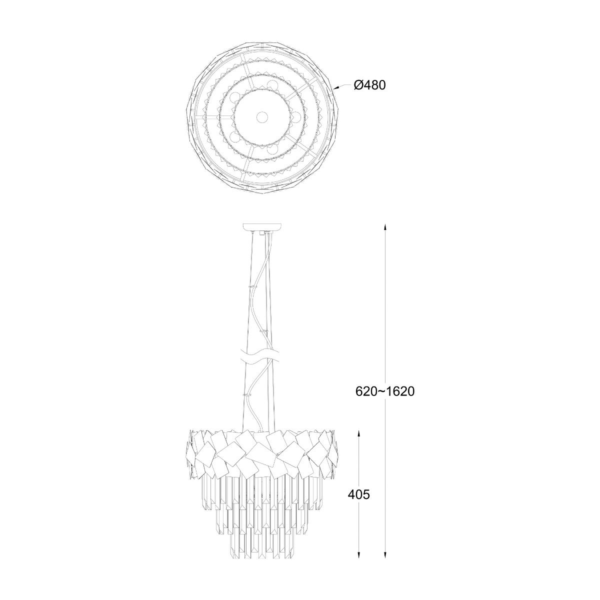 Lampa wisząca QUASAR P0506-06A-F4E3