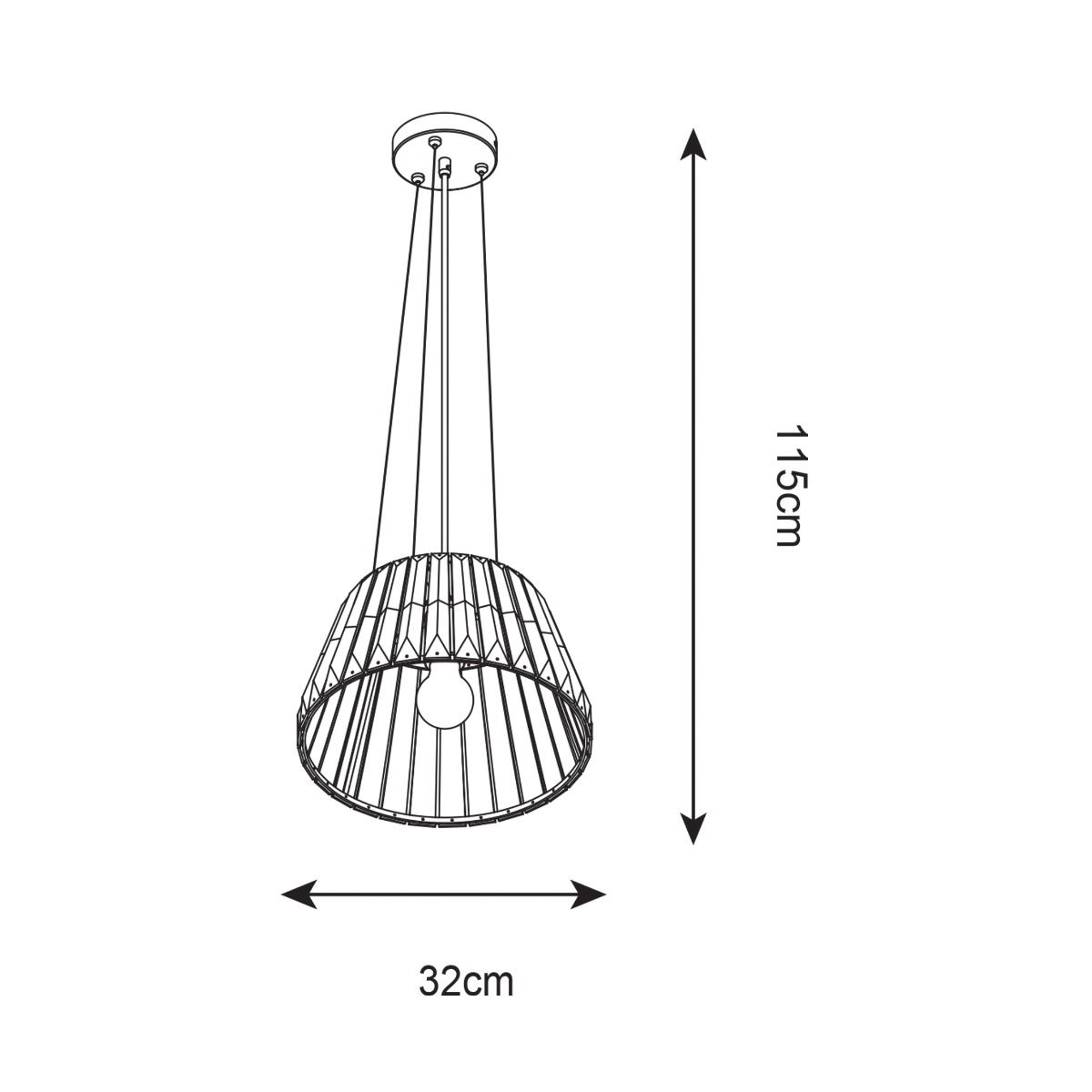 Lampa wisząca PARIA P15090-1