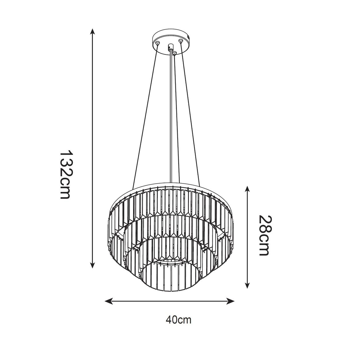 Lampa wisząca TIFANNY P17127-4