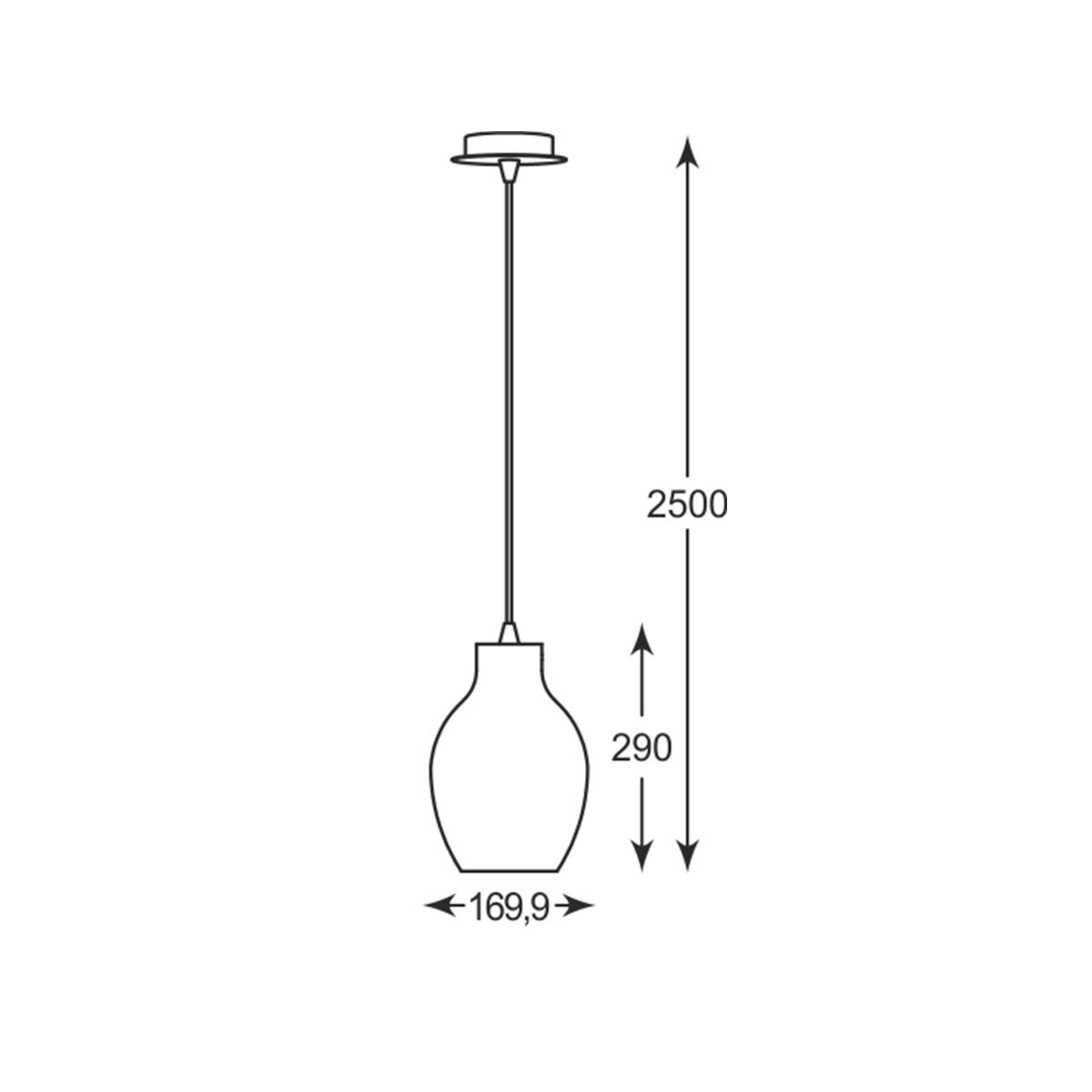 Lampa wisząca BRESSO P19066A-D18
