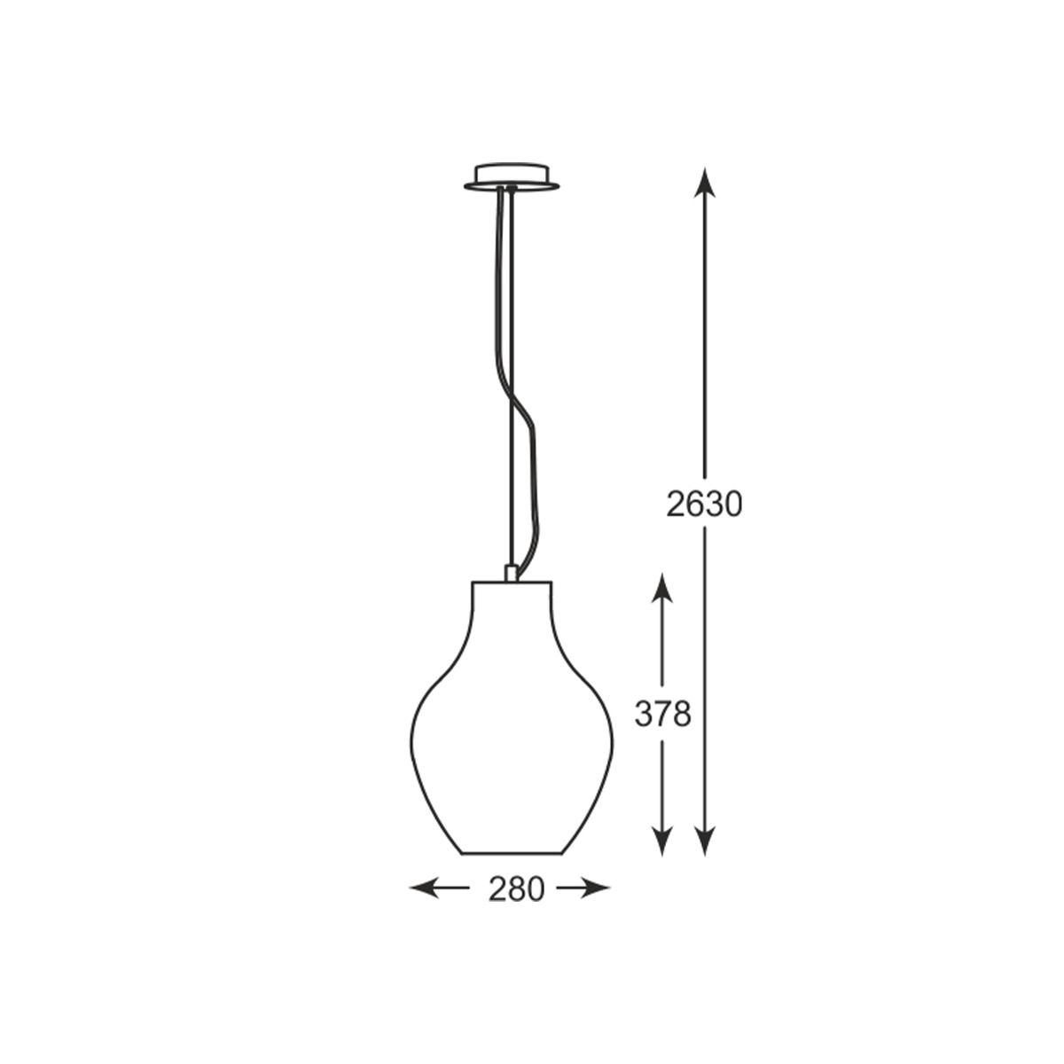 Lampa wisząca BRESSO P19066A-D28