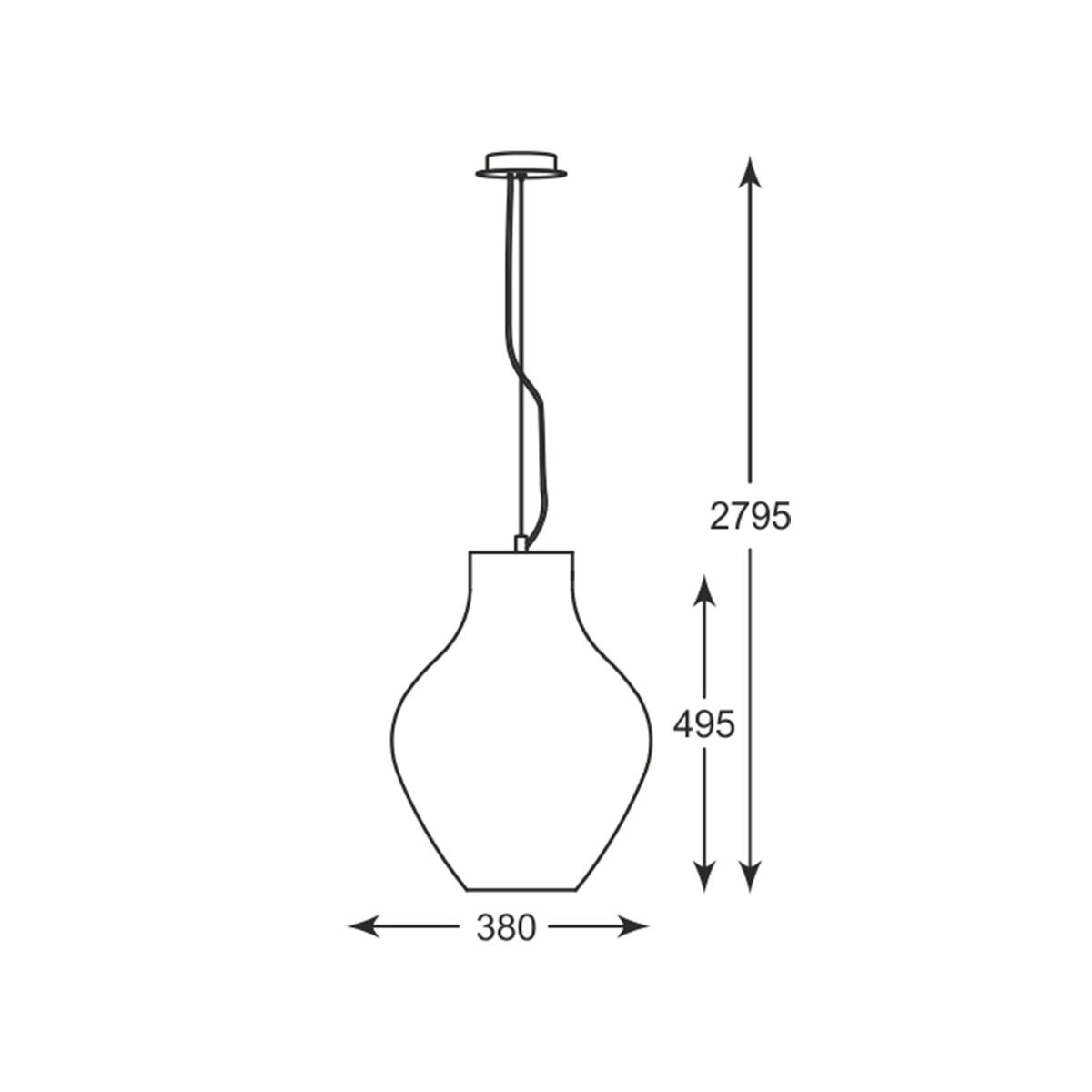 Lampa wisząca BRESSO P19066A-D38