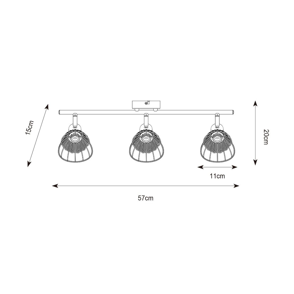 Lampa sufitowa GENT P20084-3TU