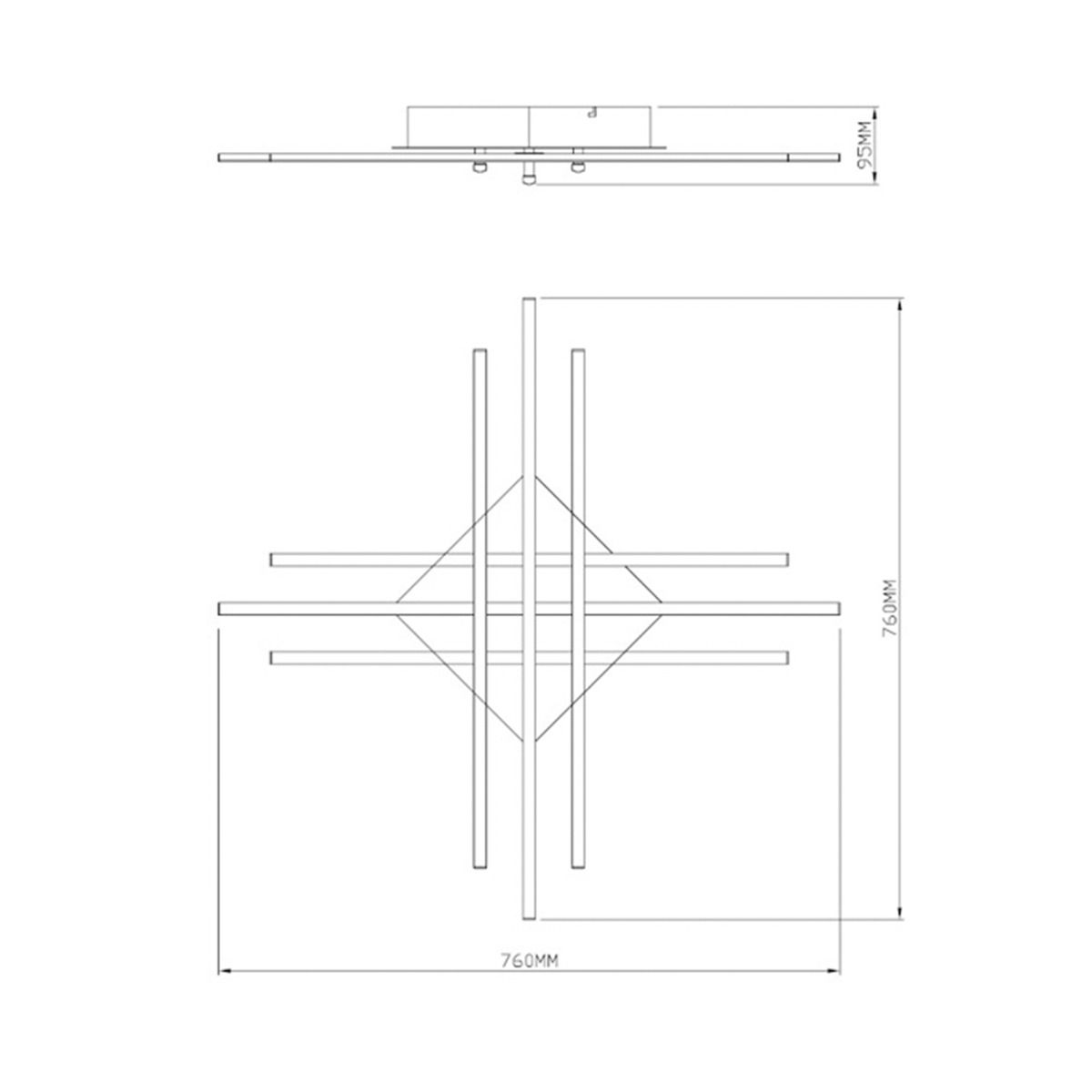 Lampa sufitowa CROSS PL99829-6