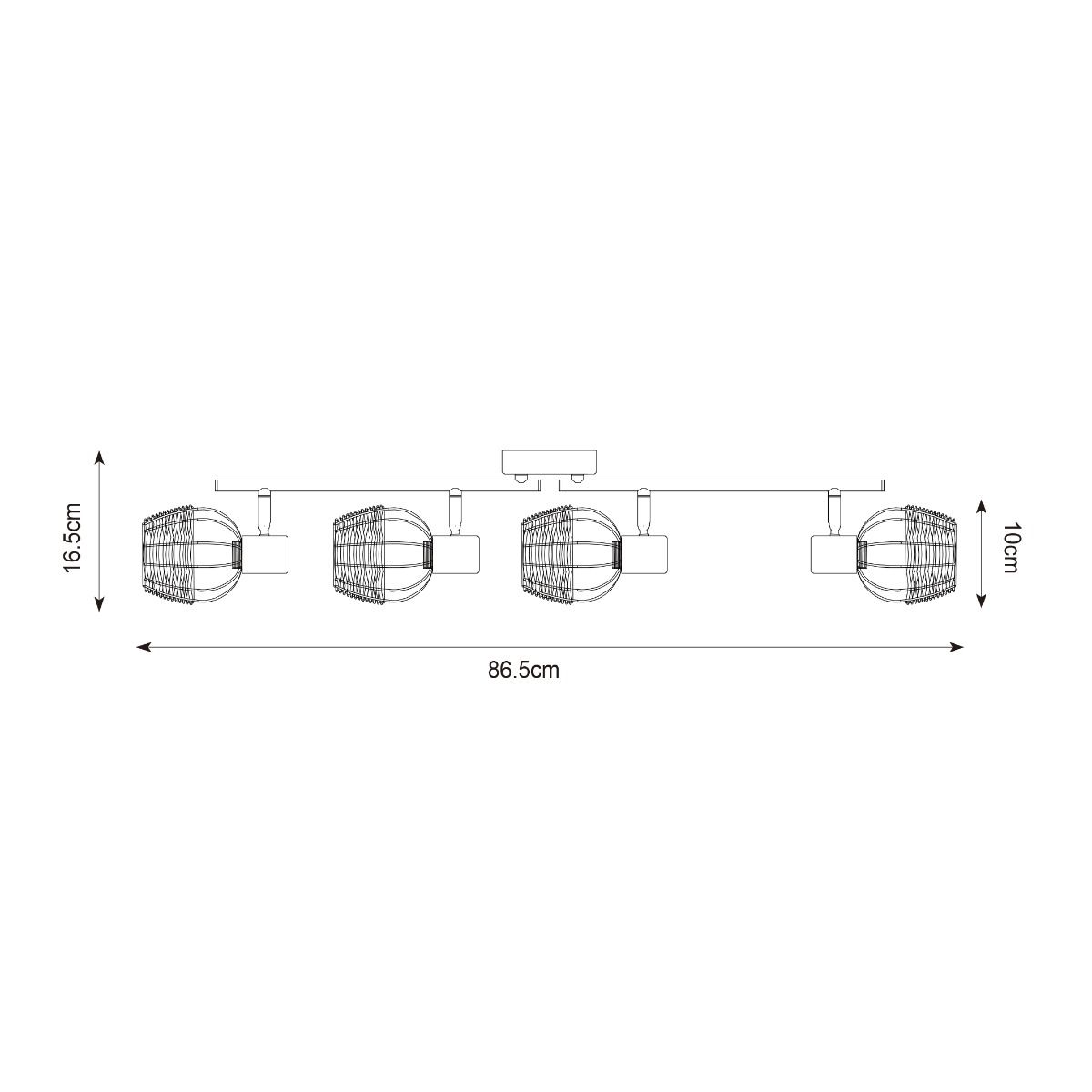 Lampa sufitowa COPA R5022003-4TU2