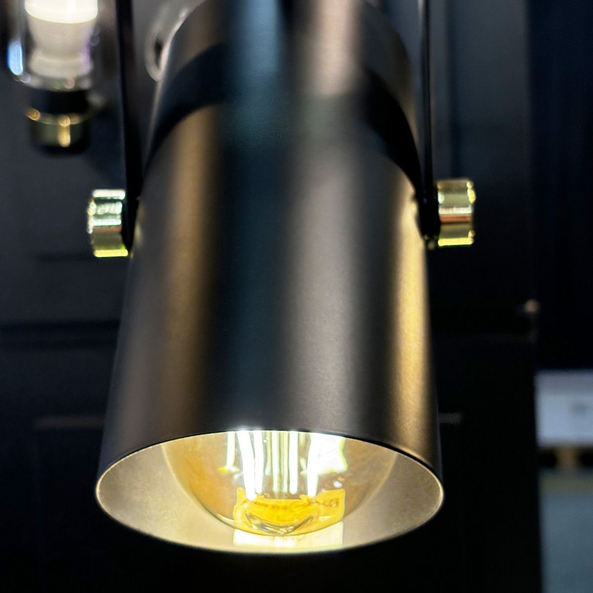 A8165-1 RESI LAMPA WISZĄCA CZARNY MAT-ZŁOTO/MATT BLACK-GOLD