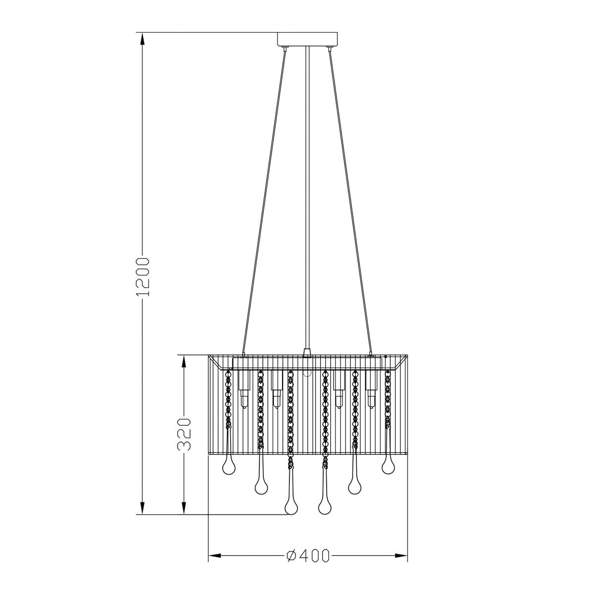 Lampa wisząca VERONA RLD92174-8A