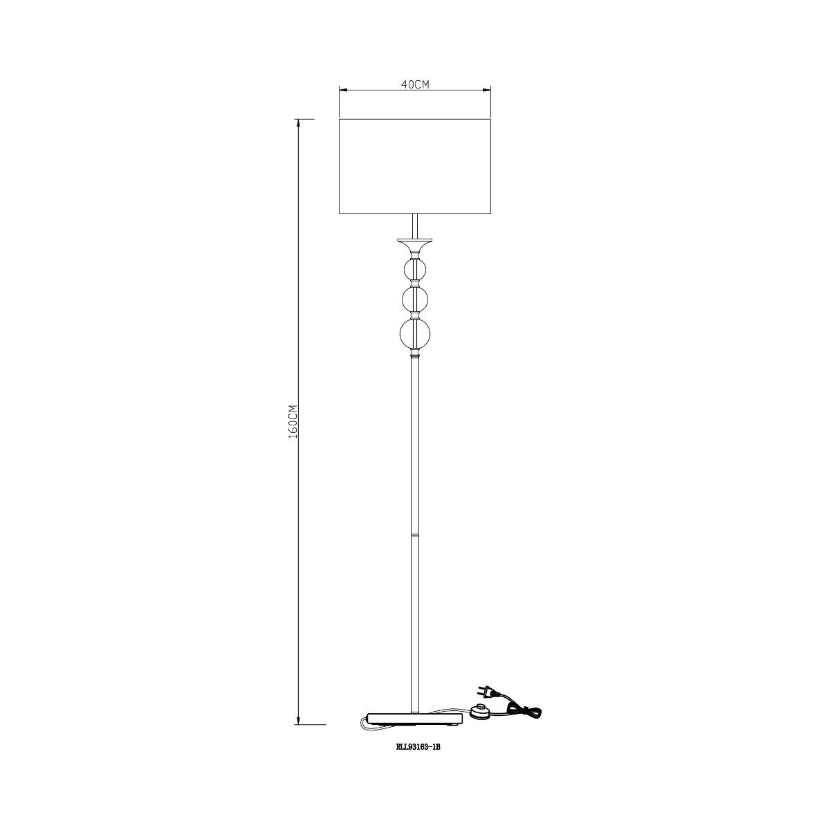 Lampa podłogowa REA RLL93163-1B