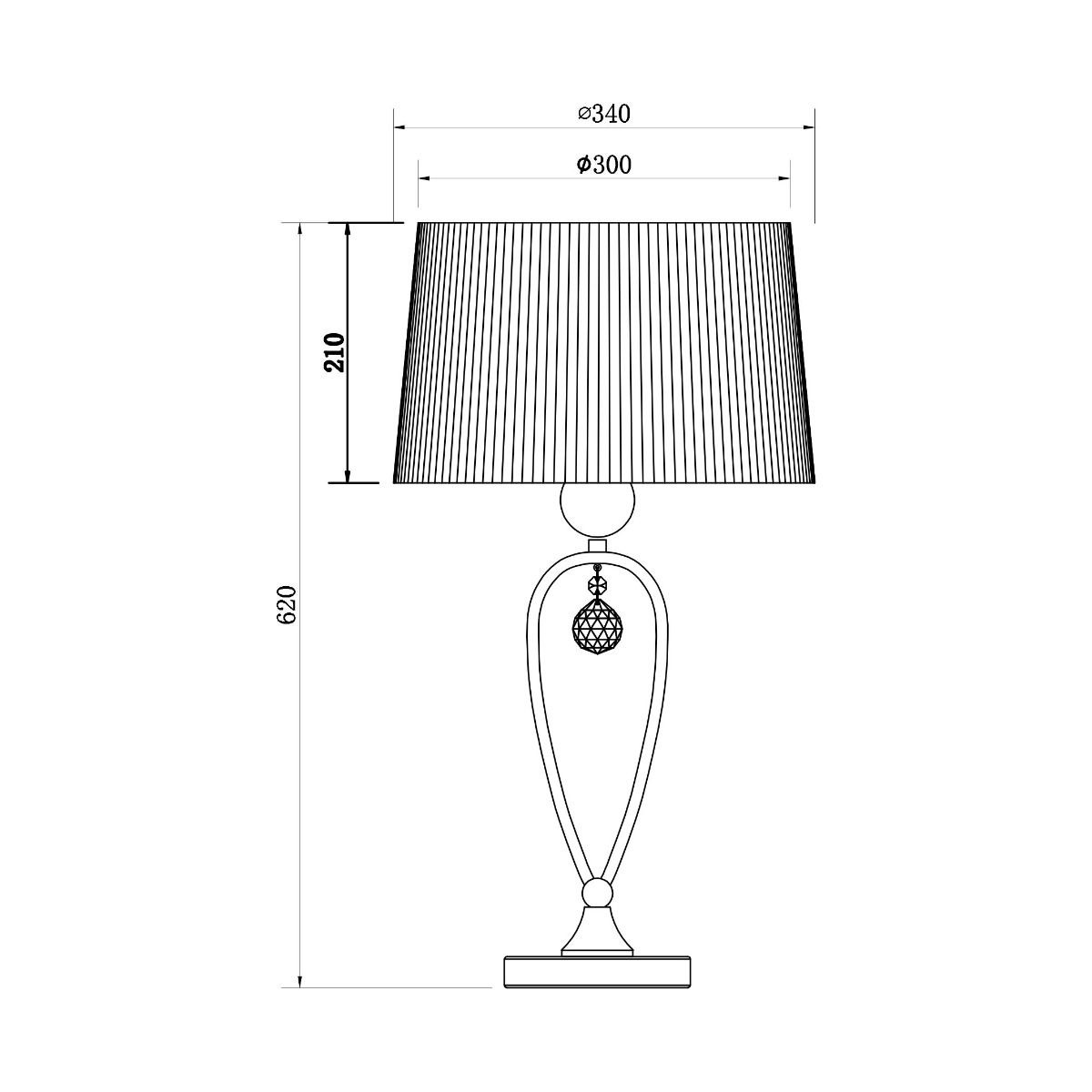 Lampa stołowa BELLO RLT93224-1B