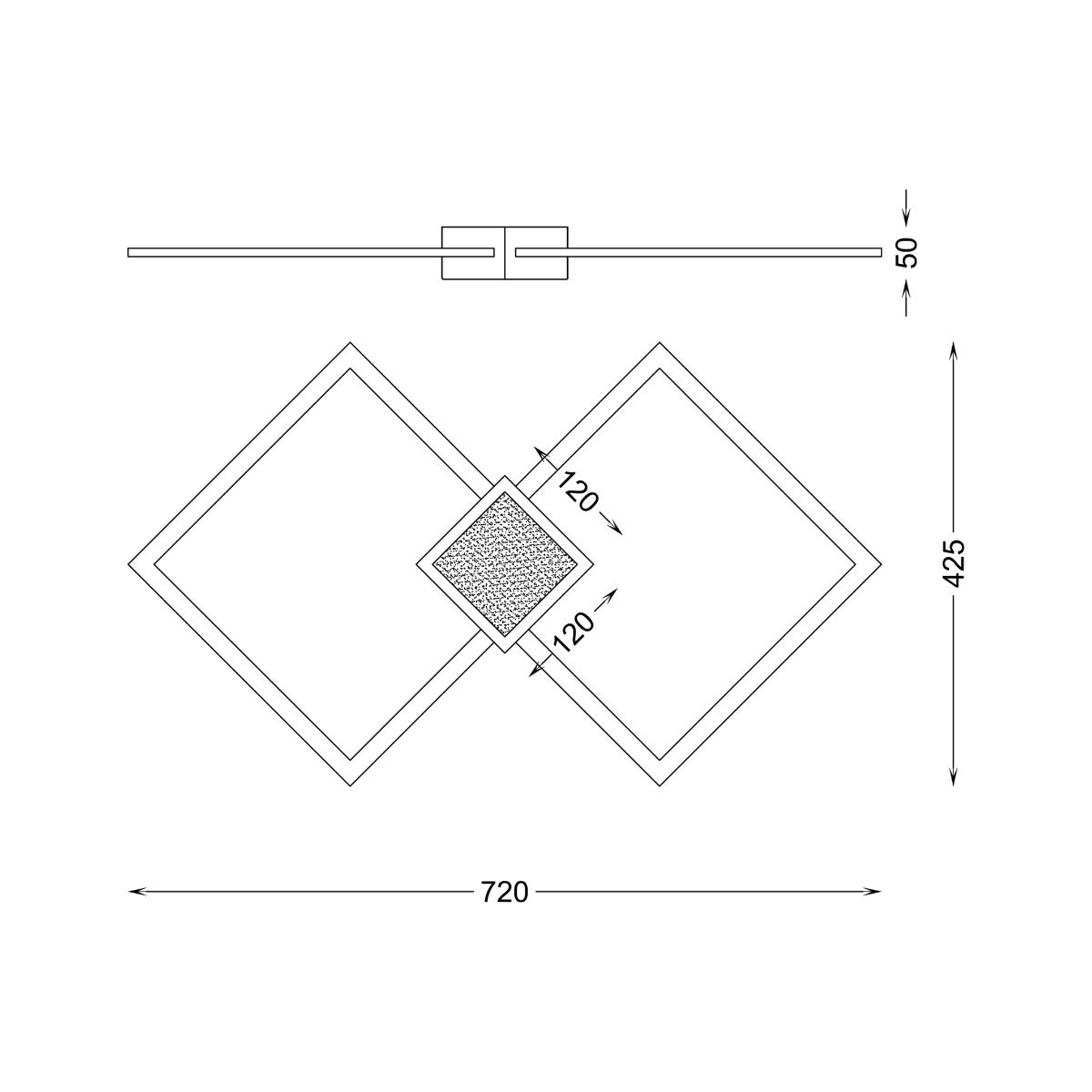 RLX96474-1B HEX LAMPA SUFITOWA ZŁOTA/GOLD