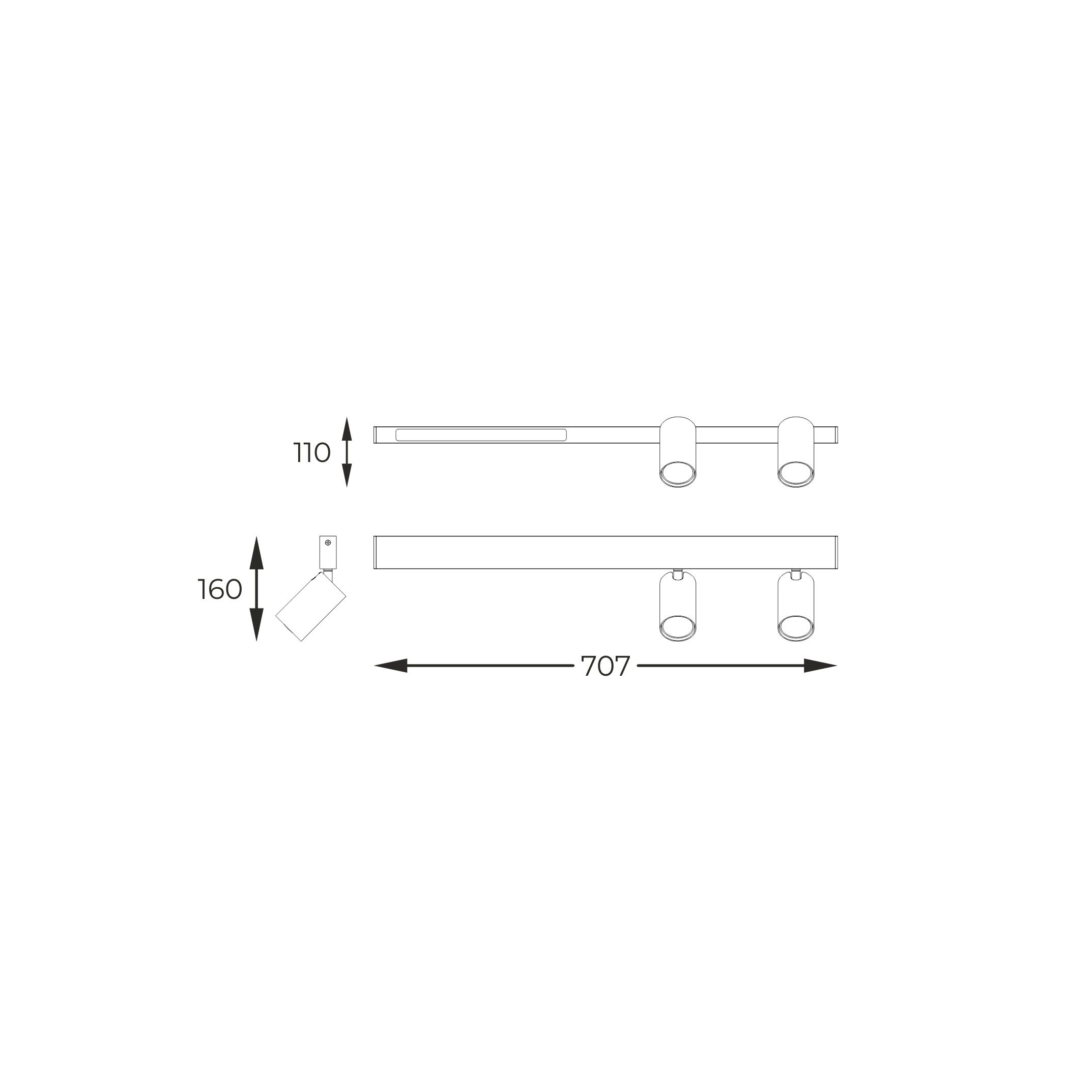 S230757203 MANNARI KINKIET CZARNY/BLACK