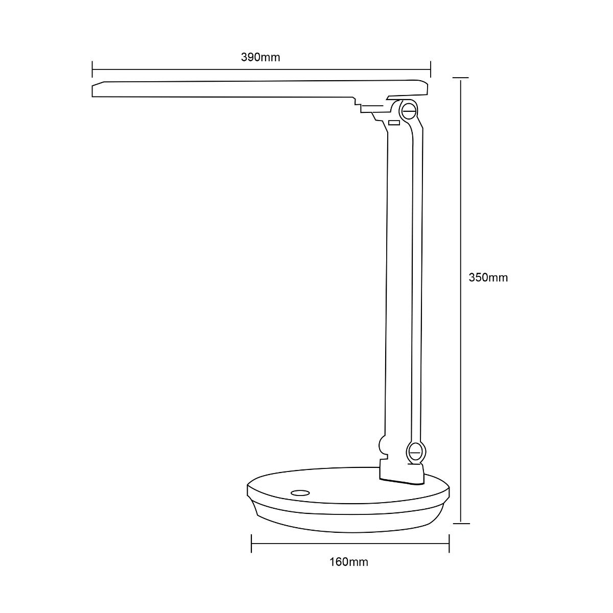 SM-542-WH LAMPA BIURKOWA BIAŁA/WHITE