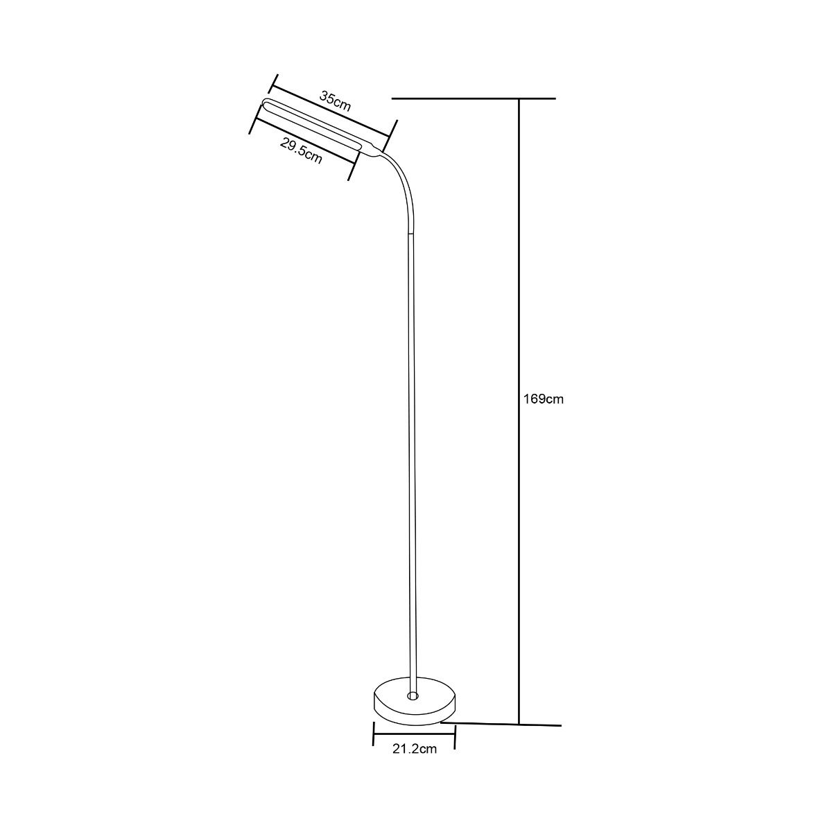 SM-605-BL LAMPA PODŁOGOWA CZARNA/BLACK