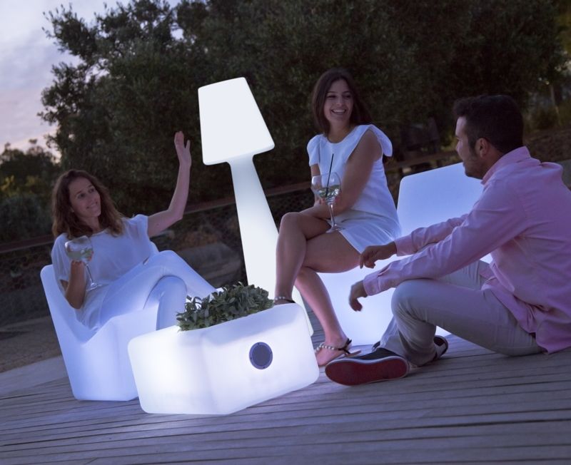 Krzesło solarne LED RGB TARIDA IP65 3159