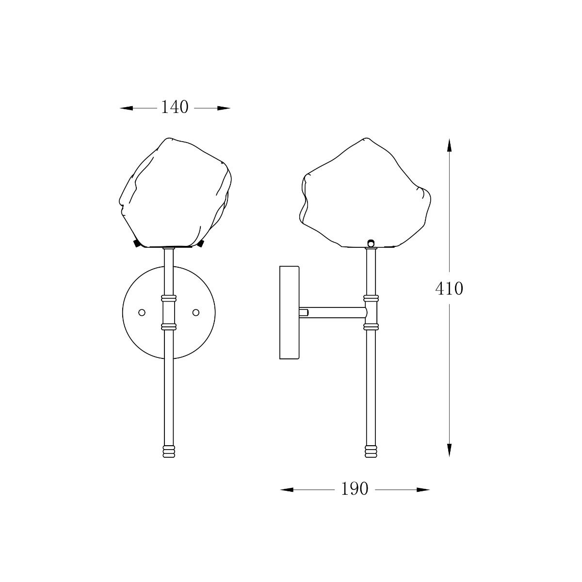 Kinkiet ROCK W0488-01D-SEAC