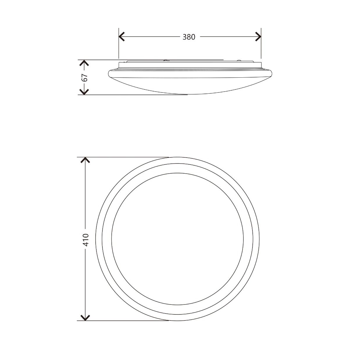 YL-CCTR-02 ARESO LAMPA SUFITOWA LED BIAŁA/WHITE
