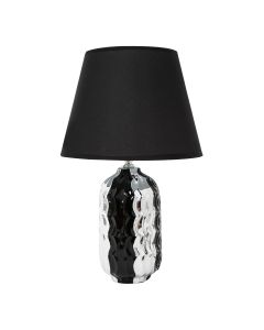 1270BS LAMPA STOŁOWA SREBRNO-CZARNA/SILVER-BLACK