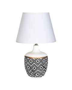  2081L LAMPA STOŁOWA BIAŁO-CZARNA/WHITE-BLACK