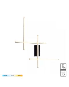 22009W4-BK/GD EDGE KINKIET CZARNO-ZŁOTY/BLACK-GOLD
