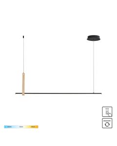 22806M-WOOD CLAUD LAMPA WISZĄCA CZARNA/BLACK