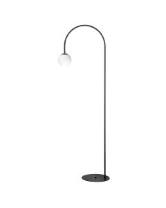 1224 BOW LAMPA PODŁOGOWA CZARNY + ZŁOTA SATYNA