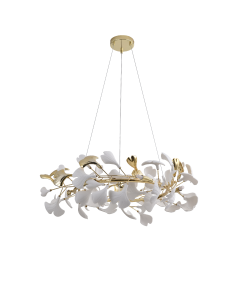MD2858-6AS-G LEAF LAMPA WISZĄCA  ZŁOTA/GOLD
