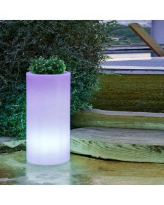 Doniczka solarna MELISA RGB LED LUMPM070SSNW